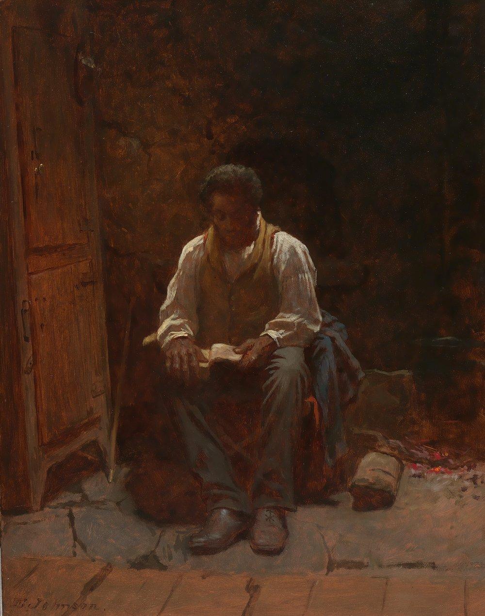 “The Lord is My Shepard” oil on canvas by Eastman Johnson Courtesy of Wikipedia Commons