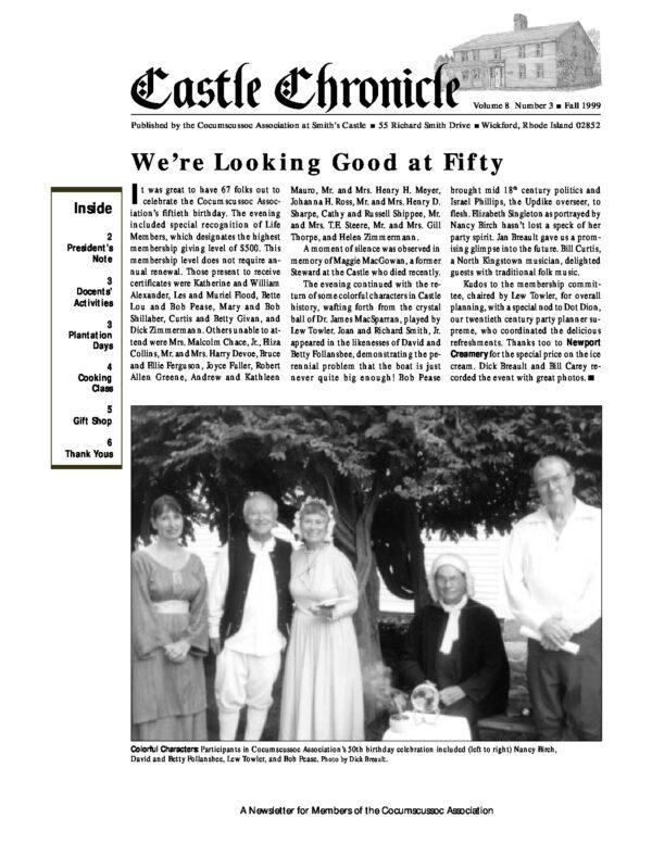 The Castle Chronicle – Fall 1999 Castle Chronicles newsletter cover