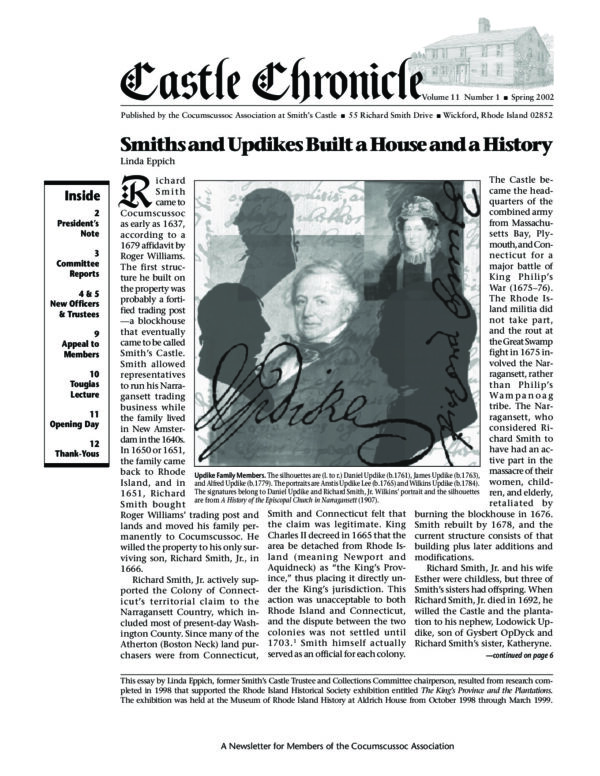 The Castle Chronicle – Spring 2002 Castle Chronicles newsletter cover