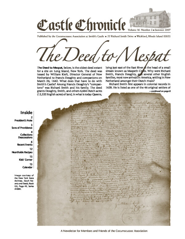 The Castle Chronicle – Summer 2007 Castle Chronicles newsletter cover