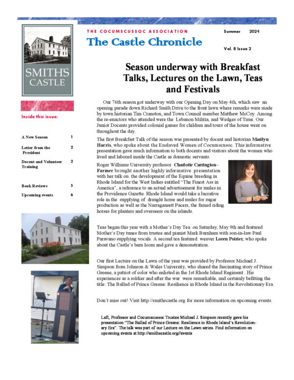 The Castle Chronicle – Summer 2024 Castle Chronicles newsletter cover